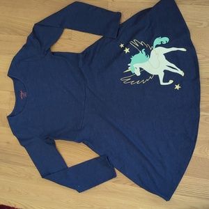 Cat & Jack long sleeve unicorn dress sz 10/12